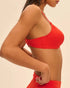 Triangel-Bikini-BH mit Bügeln Pomegranat SELECT SIMONE PÉRÈLE